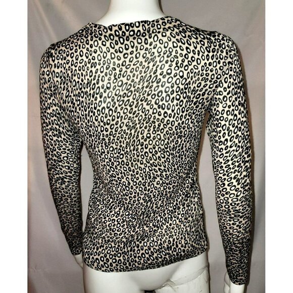 NWOT - Ann Taylor Loft brown and tan leopard print cardigan - size small - Picture 4 of 11